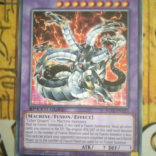 Chimeratech Overdragon Yu-Gi-Oh! card used, Speed Duel