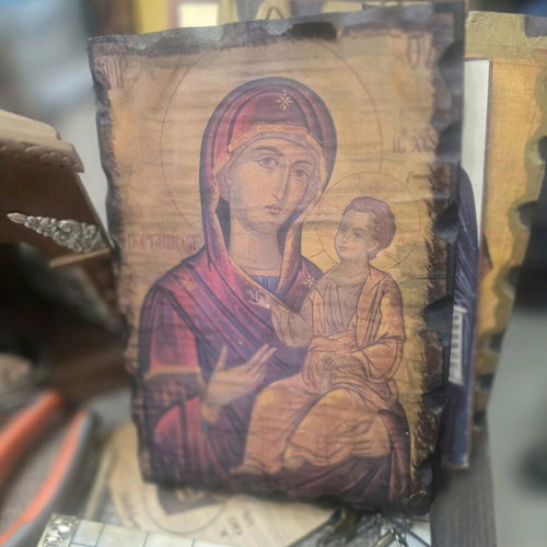 Wooden icons used