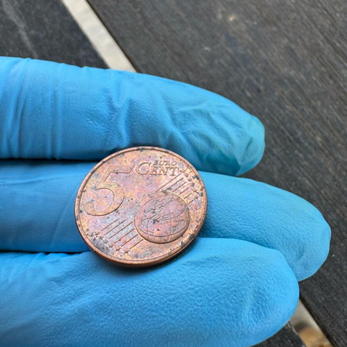 Cyprus 5 Euro Cent coin used, 2011