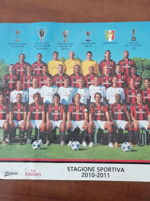Αφίσα Milan 2010-2011 μεταχειρισμένη