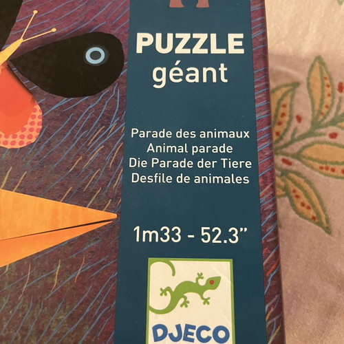 Djeco Giant Puzzle "Jungle Animals" like new, 36 large pieces