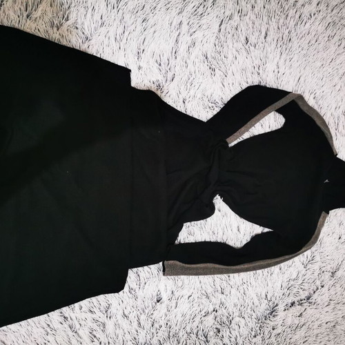 Long black dress with hood by A-Style like new