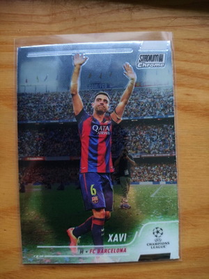 2023 Topps UCL Stadium Club Chrome Legend Card Xavi Hernandez Barcelona like new