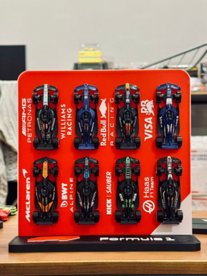 F1 Wall Display 1:64 Scale Car Stand made to order