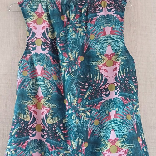 Axel Sleeveless Top in Petrol - Pink Shades
