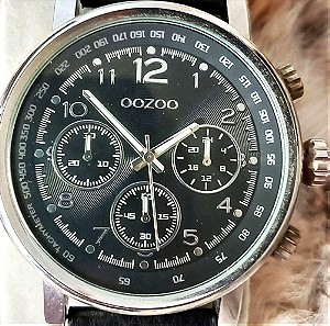 OOZOO Timepieces Με Μαύρο Δερμάτινο Λουράκι C9459  30€