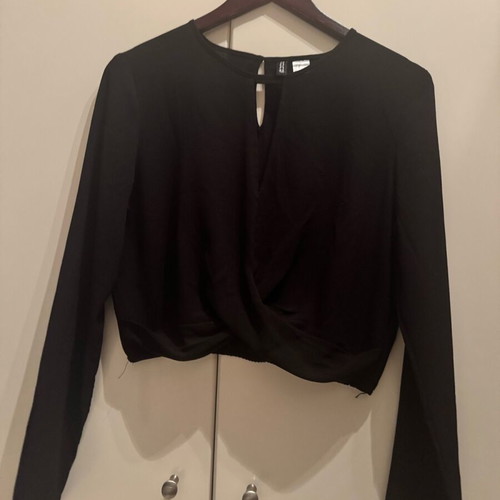 Blouse used, black, size M
