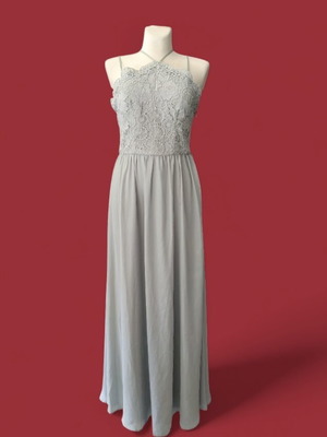 Maxi formal dress grey size S like new