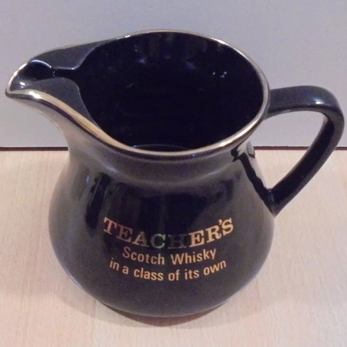 Teacher's Scotch Whisky old promotional ceramic jug used