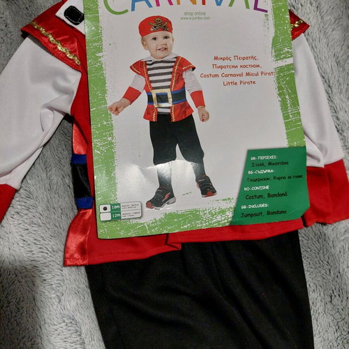 Baby pirate costume like new for 18 months old