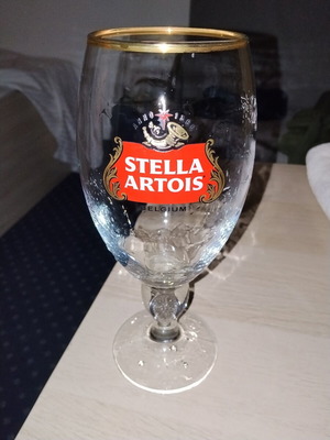Μπράντινγκ ποτήρι μπύρας Stella Artois ποτήρι με χρυσό χείλος 500 ml
