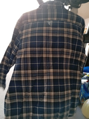 Winter shirt size L, excellent condition, blue and brown