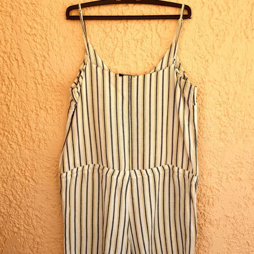 Esmara one-piece shorts like new, white and yellow, size M