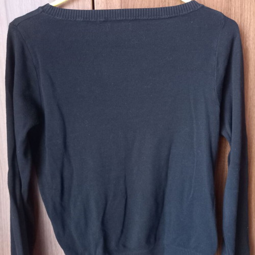 Benetton blouse used, authentic, size L, black