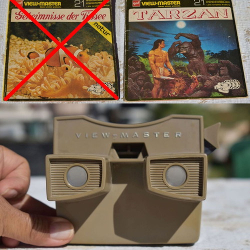 Viewmaster 3D used with Tarzan discs vintage 60s-70s