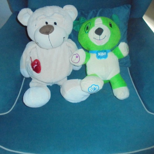 Stuffed dolls used, set of 2 pieces