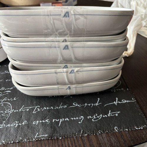 Alitalia porcelain collectible bowls set of 6