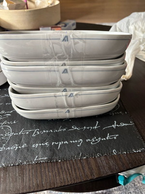 Alitalia porcelain collectible bowls set of 6