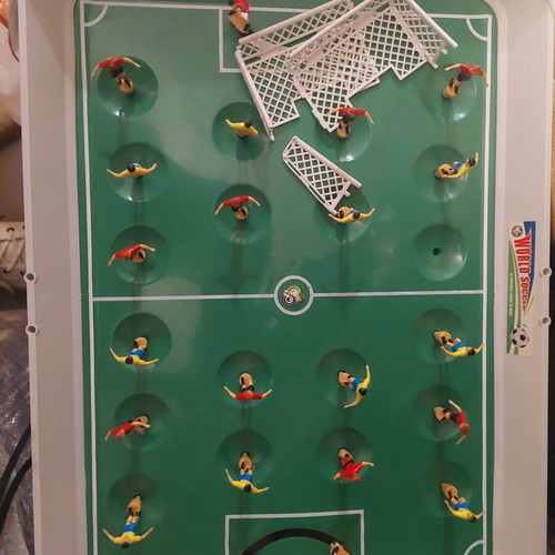 Table football game used without ball