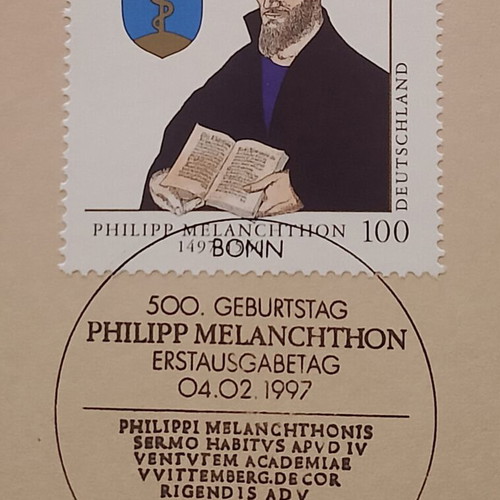 German 1997 stamp with Bonn first day cover postmark