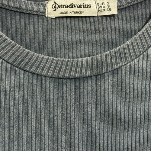 Stradivarius dress grayish blue, long sleeve, like new
