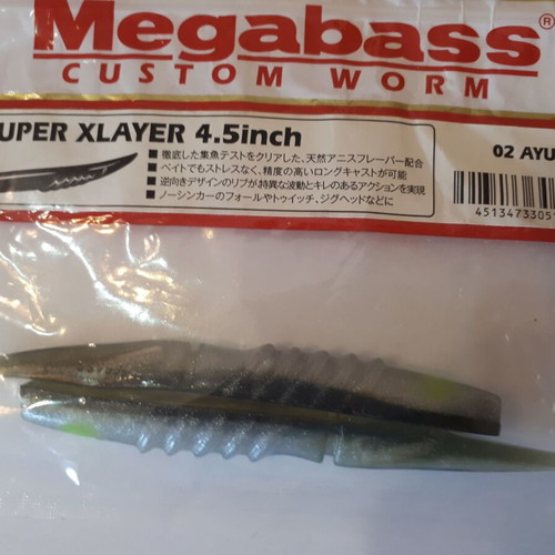 Megabass Super Xlayer 4.5 Inch Soft Baits New, Pack of 14