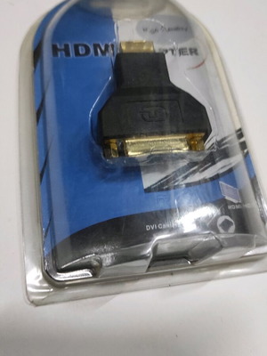 HDMI-DVI Adapter HDMI Connector-DVI-D 24+1-pin new, black
