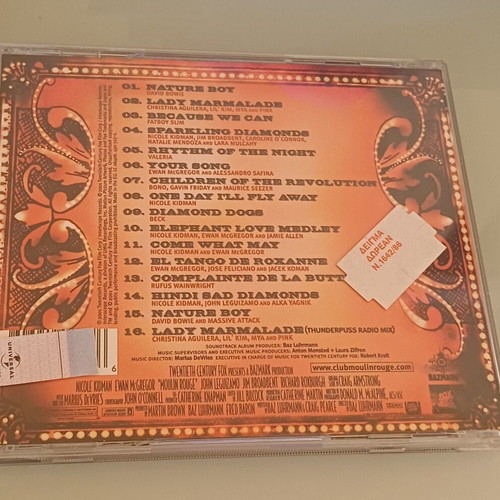 Moulin Rouge Music From Baz Luhrmann's Film CD new