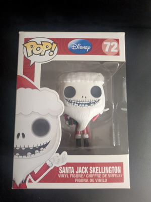 Funko Pop! Santa Jack Skellington #72 like new, Disney Nightmare Before Christmas
