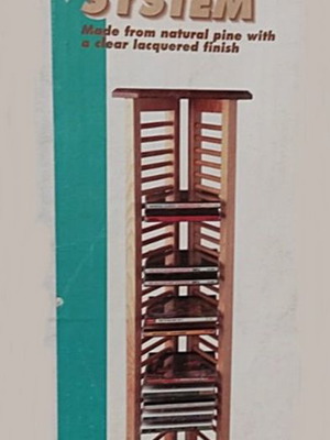 Ξύλινη θήκη Zinda Tower Storage System για 30 CD καινούργια