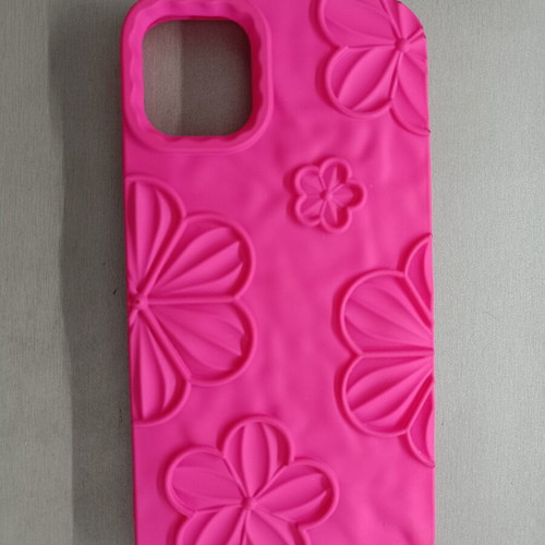 iPhone 11 Pull & Bear Puffy Floral Case new, hot pink