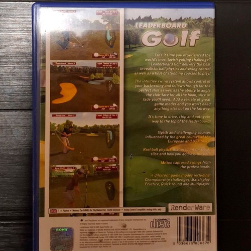 Leaderboard Golf PS2 used sports game