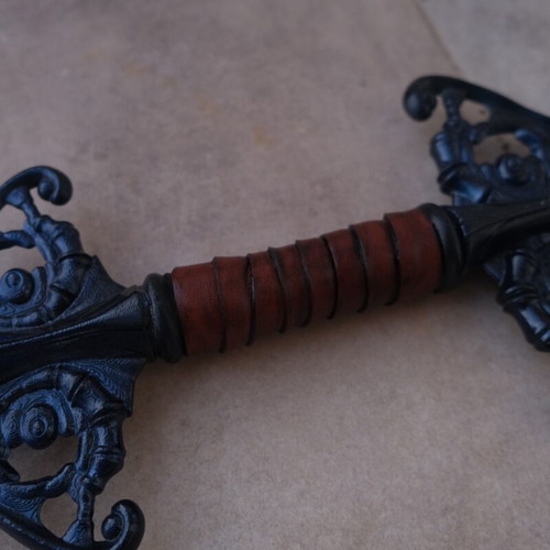 Sword of Miracles Lineage 2 cosplay, 3D printed, leather handle