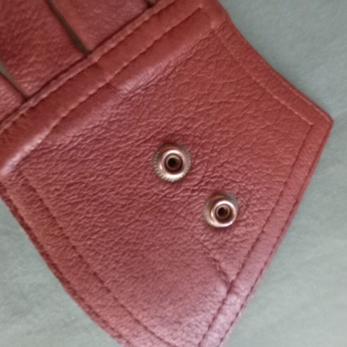 Set of 2 women's wide belts used, vintage corset style, brown