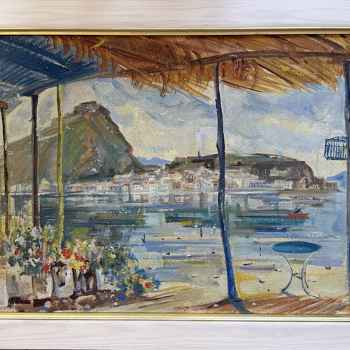Diana Antonakatou Acrylic Painting Nafplio like new