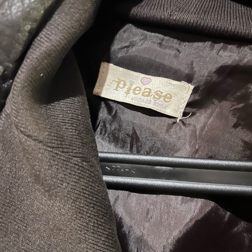 Leather jacket used, dark brown, Made in Italy, size XXXL