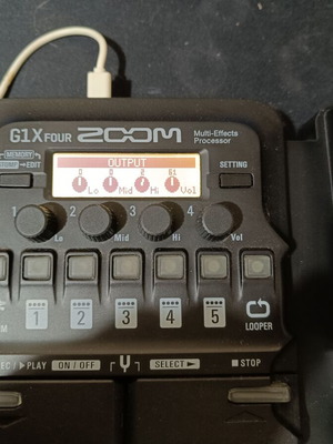 Zoom G1X Four Multi-Effects Processor guitar pedal, like new