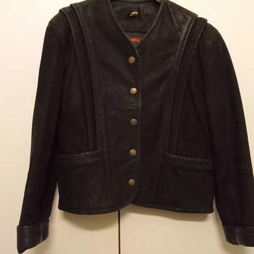Tomahawk Women's leather jacket size M like new, black