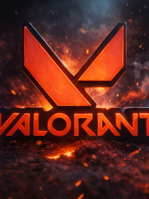 Valorant 3D printed logo stand new