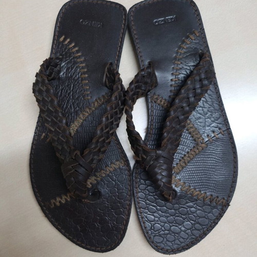Kenzo leather sandals brown like new, men's size 40