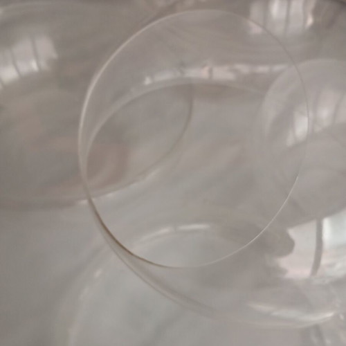 Pressed transparent acrylic bowls like new, pack of 5