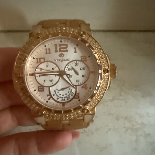 Vogue women's watch like new with genuine leather strap