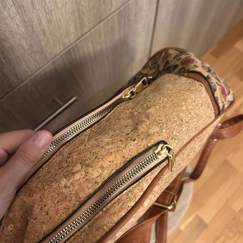 Cork women's backpack like new, beige and brown