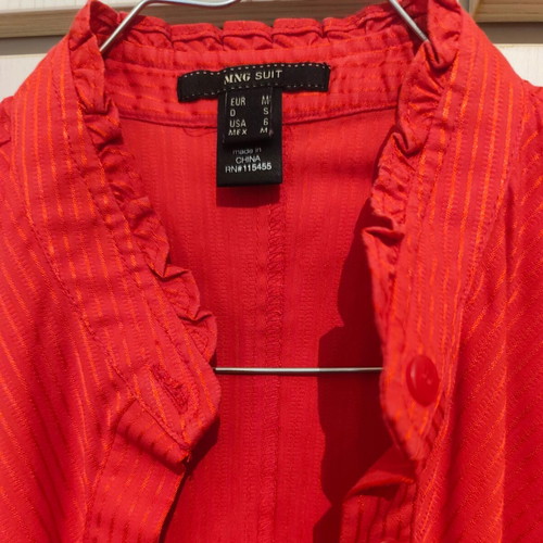 Mango shirt medium size, like new, watermelon pink