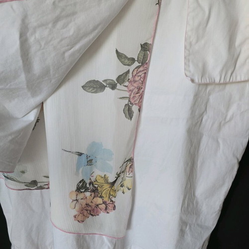 Top Ten Syran Long Women's Skirt like new, double fabric, size 54, white and pink