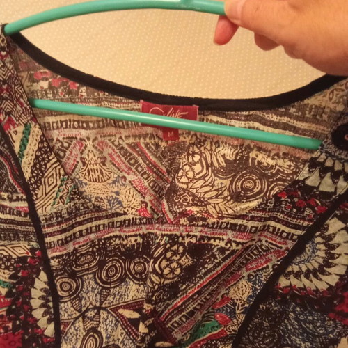 Boho top medium like new, multicolored
