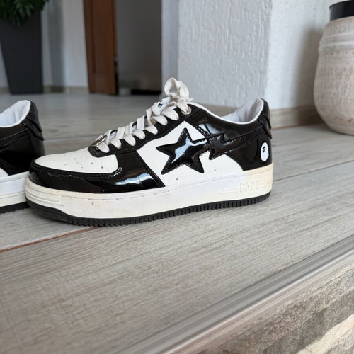Bape Sta sneakers like new, size 39, black and white