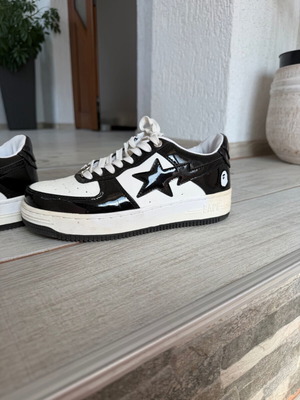 Bape Sta sneakers like new, size 39, black and white