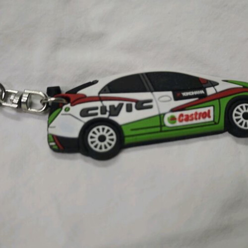 Honda Civic keychain like new made of flexible plastic
