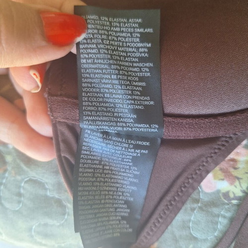 Swimwear top H&M brown 75B like new